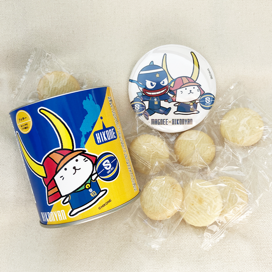 【ひこにゃんコラボ】缶バッジ付きクッキー缶