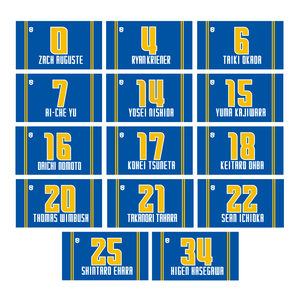 2025-26 選手ネームタオル