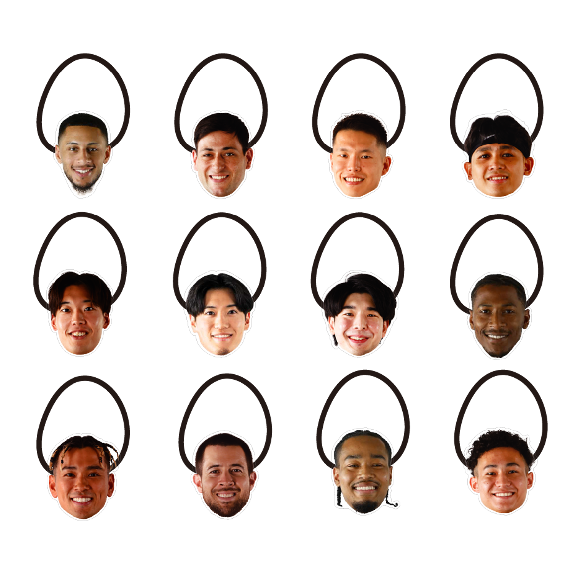 【シークレット】2025-26 選手フェイスヘアゴム