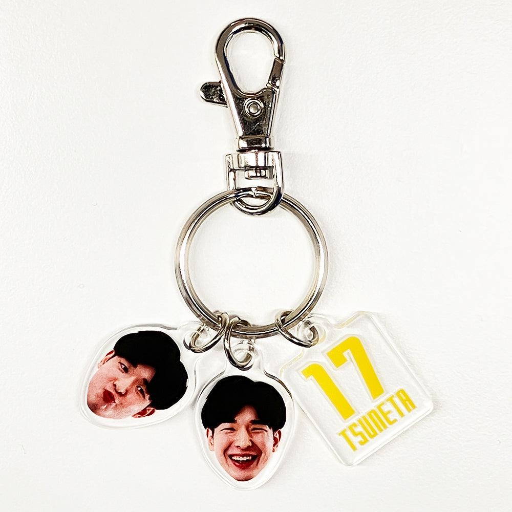 Player Smile 3-piece Acrylic Keychain