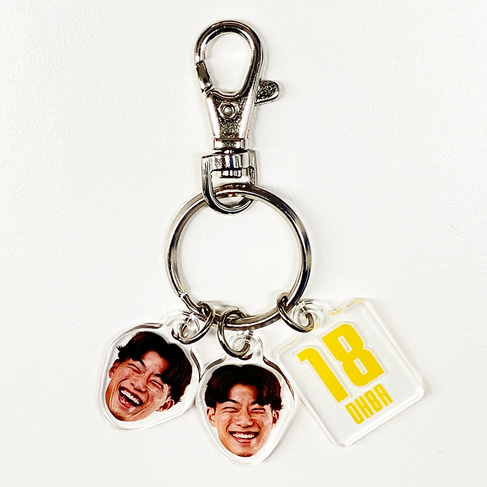 Player Smile 3-piece Acrylic Keychain