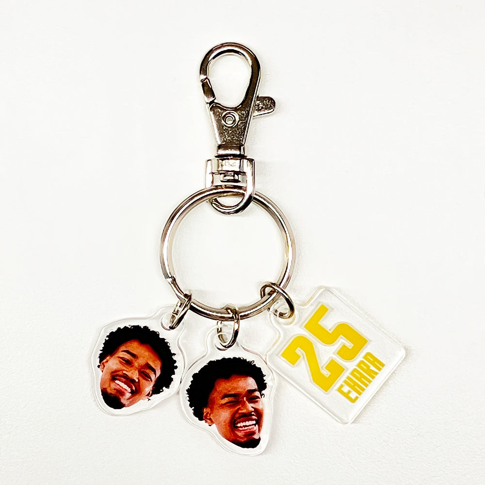Player Smile 3-piece Acrylic Keychain