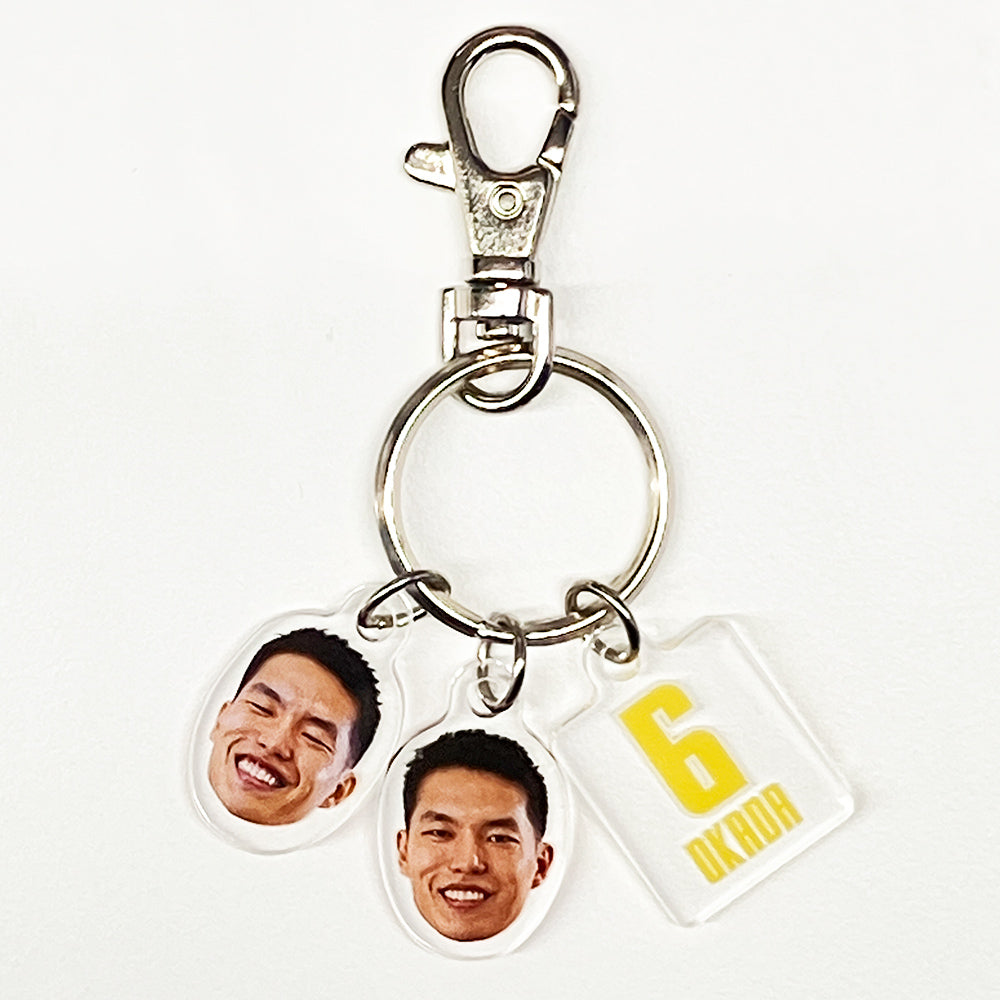 Player Smile 3-piece Acrylic Keychain