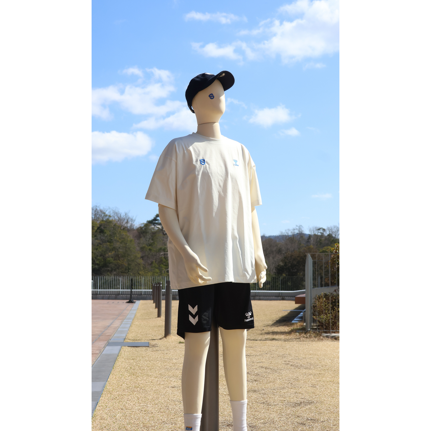 【hummel】バスケットコート コットンライクTシャツ