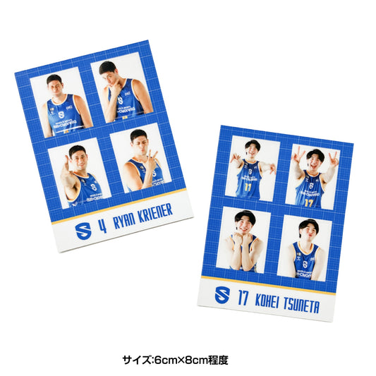 【シークレット】選手 証明写真風ステッカー