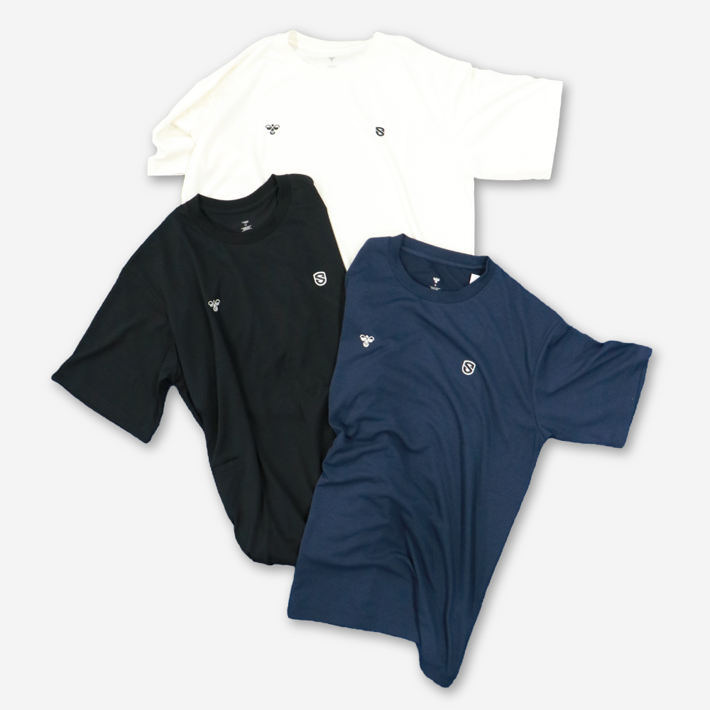【hummel】エンブレム刺繍ワッペン Tシャツ