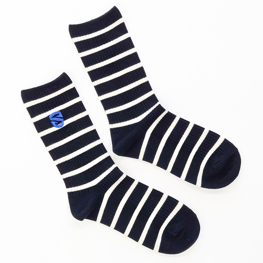 【靴下屋コラボ】【レディース】ボーダーソックス(22.5~24.5cm)