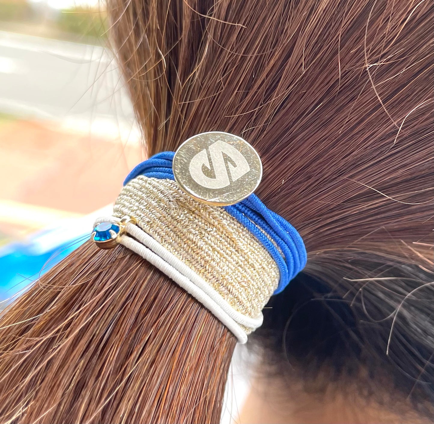 エンブレムチャーム付き・セットゴムブレスレット