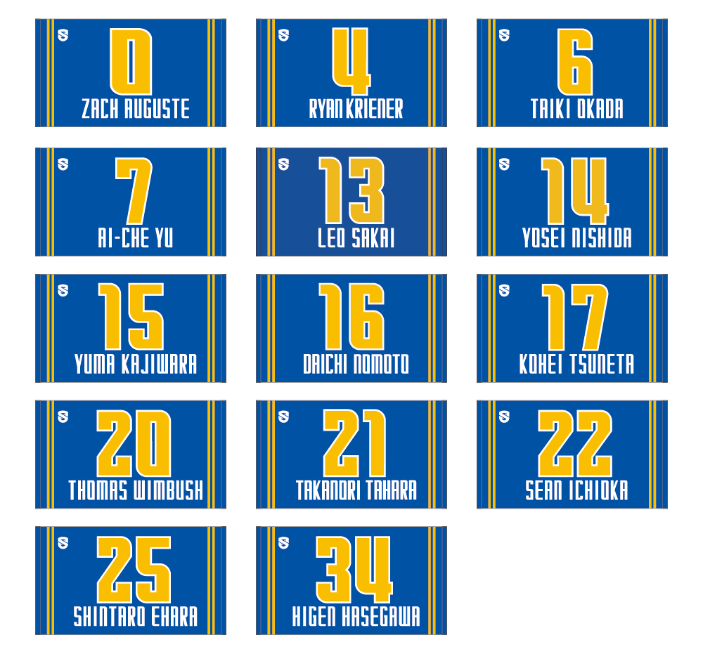 2025-26 選手ネームタオル