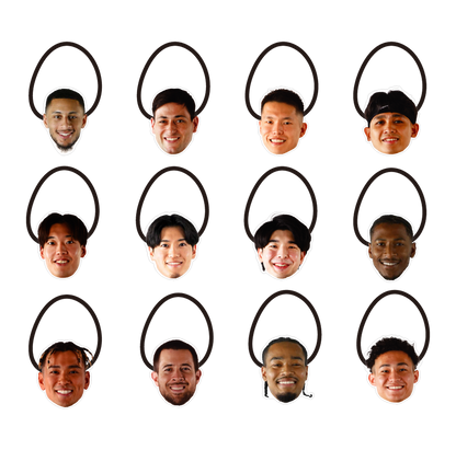 【シークレット】2025-26 選手フェイスヘアゴム