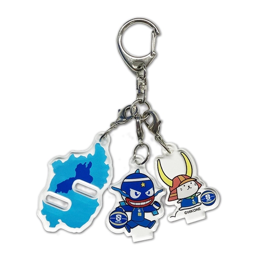 【ひこにゃんコラボ】3連アクリルキーホルダー