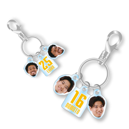 Player Smile 3-piece Acrylic Keychain