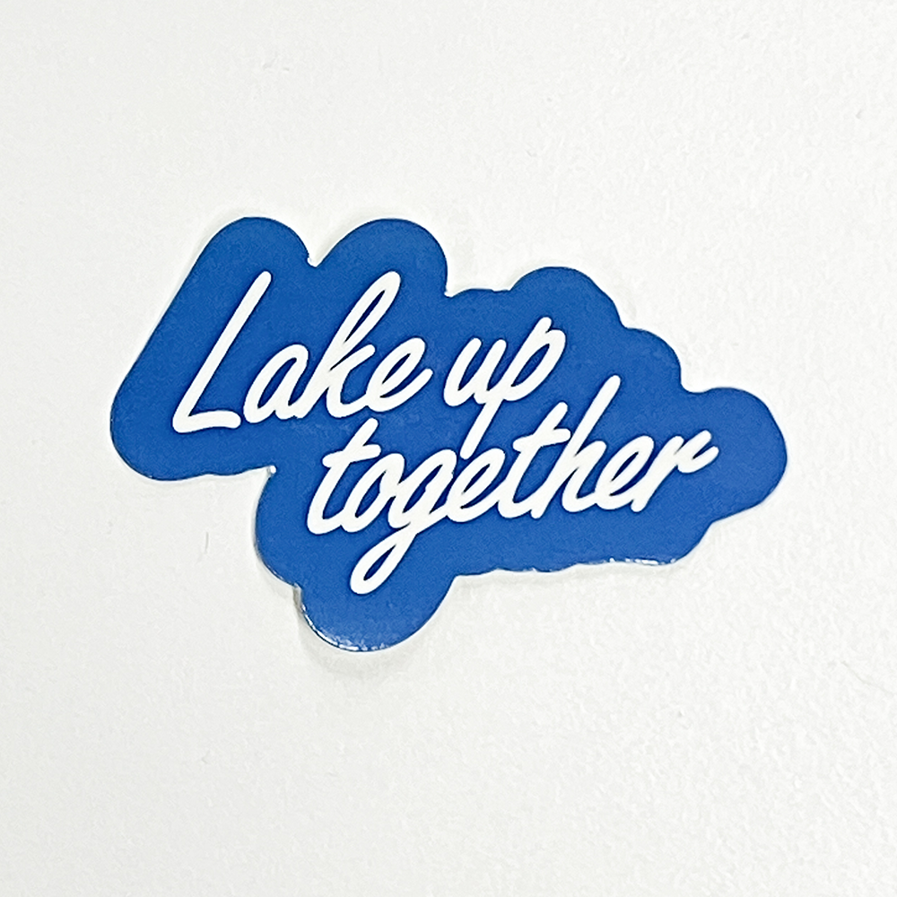 [Lake up together] Die-cut sticker