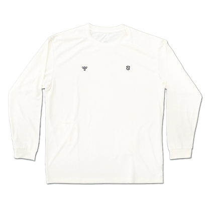 【hummel】エンブレム刺繍ワッペン 長袖Tシャツ