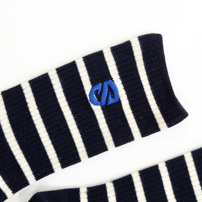 【靴下屋コラボ】【レディース】ボーダーソックス(22.5~24.5cm)