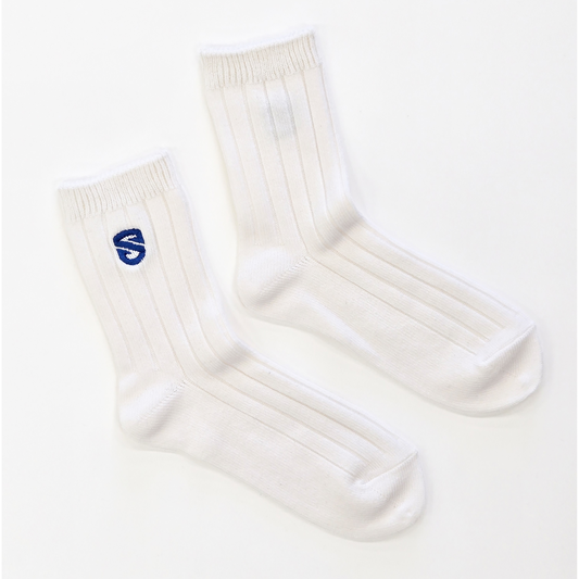 【靴下屋コラボ】【レディース】エンブレム刺繍太リブソックス(22.5~24.5cm)