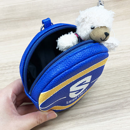 バスケットボール型 ラウンドポーチ