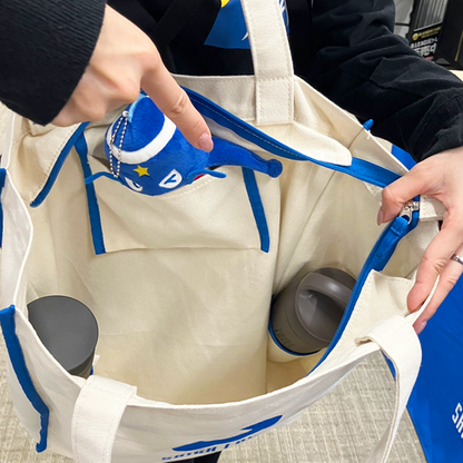 パイピングキャンバストートバッグ