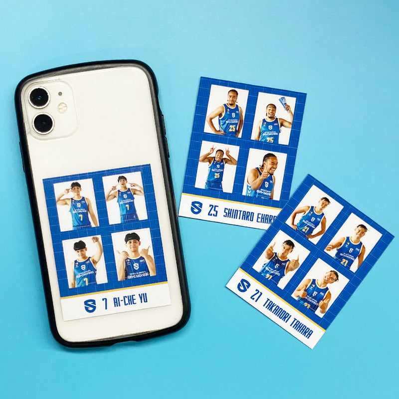 【シークレット】選手 証明写真風ステッカー