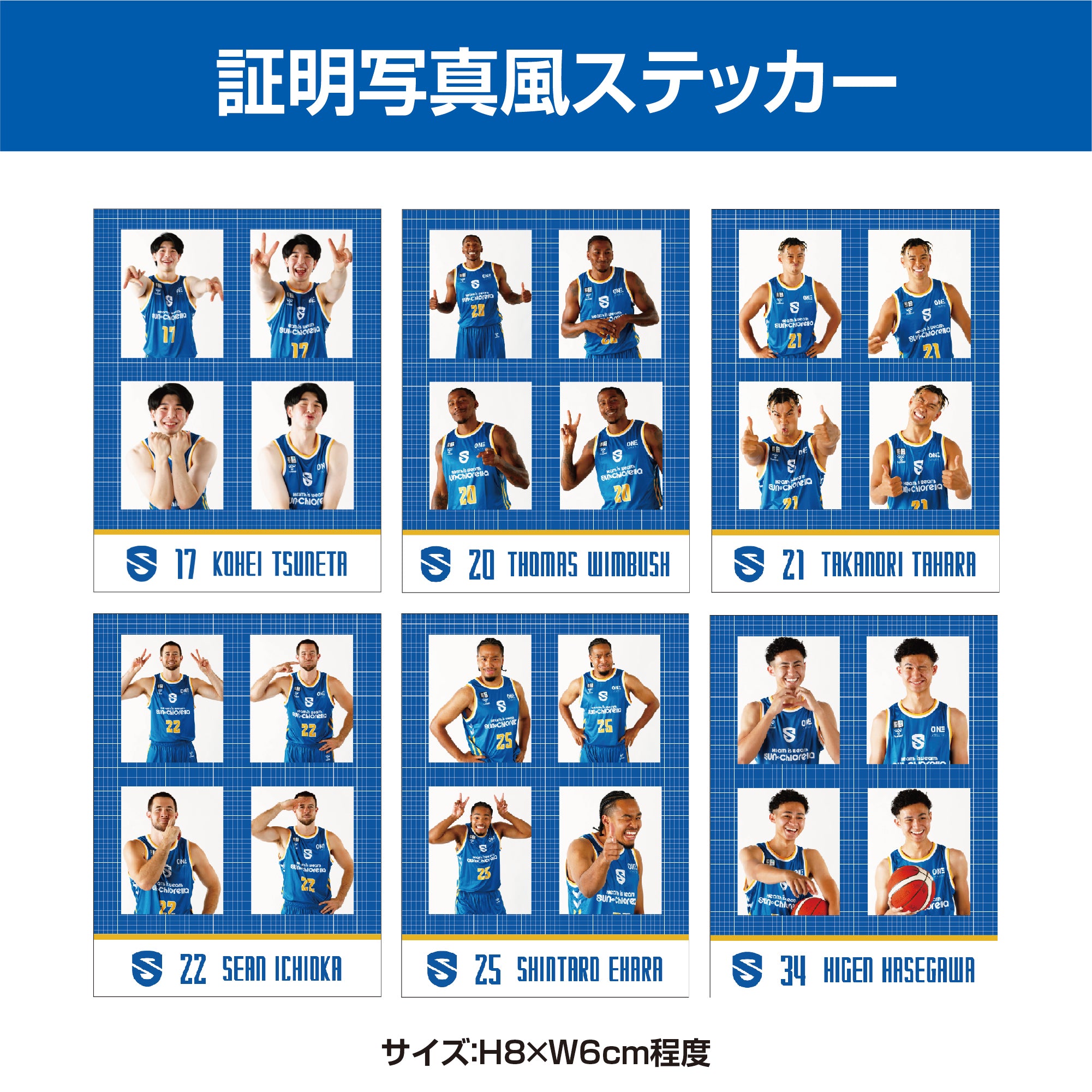 シークレット】選手 証明写真風ステッカー – 滋賀レイクス公式ストア